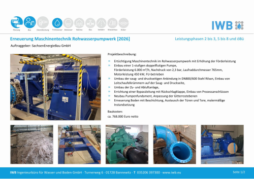 23093 Erneuerung Maschinentechnik Rohwasserpumpwerk   Sachsenenergie [2026]